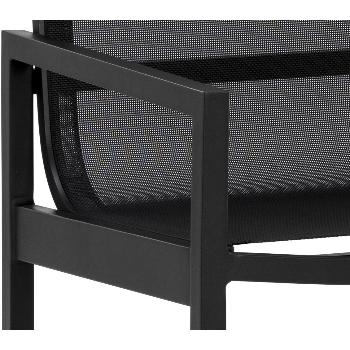 Merano Black Outdoor Dining Armchair, Set Of 2